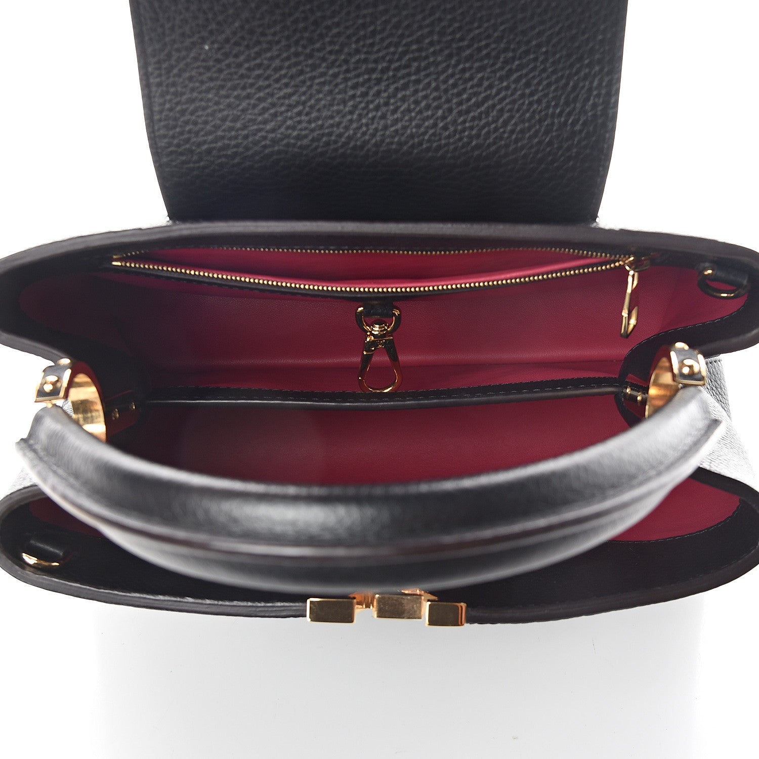 Louis Vuitton Taurillon Capucines PM Black 4 of 8