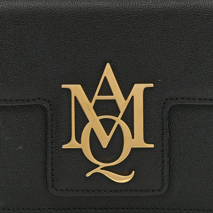 Alexander McQueen Grained Calfskin Small Insignia Flap Black 8 of 15