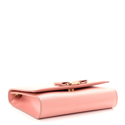 Salvatore Ferragamo Hammered Calfskin Mini Miss Vara Bow Chain Bag Pink 4 of 12