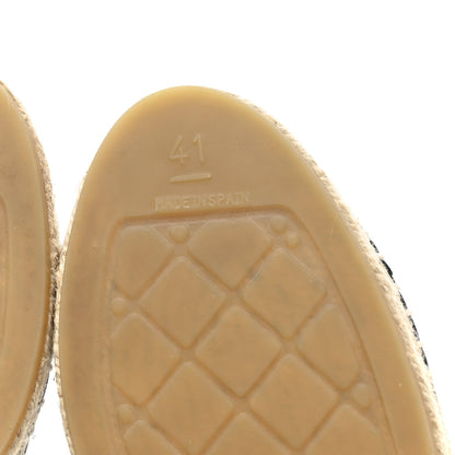 Chanel Calfskin Chain CC Espadrilles 41 Black 8 of 9