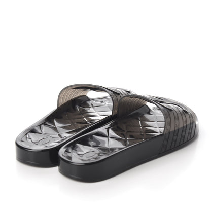 Chanel PVC CC Flat Slide Sandals 38 Black 4 of 10