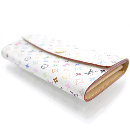Louis Vuitton Monogram Multicolor Sarah Wallet White 3 of 6