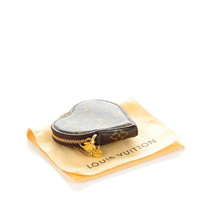 Louis Vuitton Monogram Leopard Coeur Heart Coin Purse Blanc Corail 4 of 7