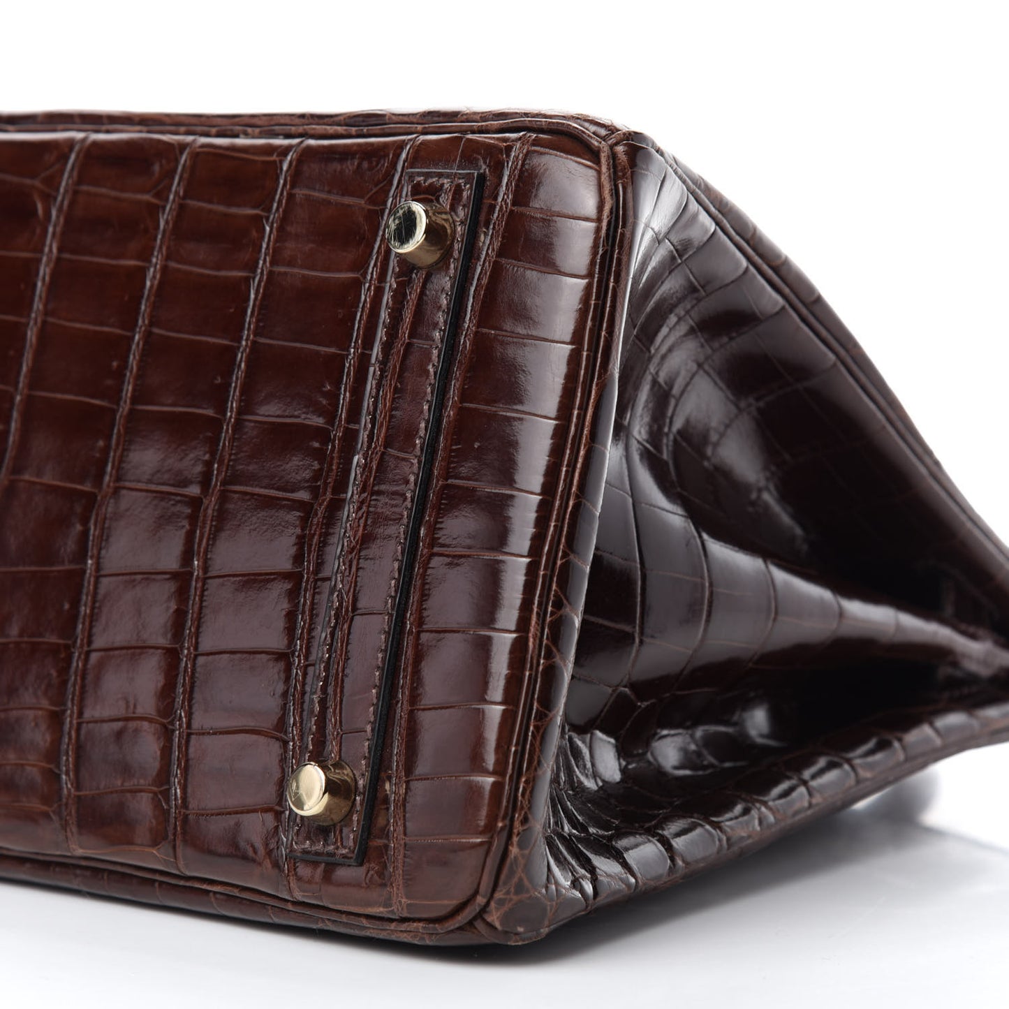 Shiny Niloticus Crocodile Birkin 30 Havane