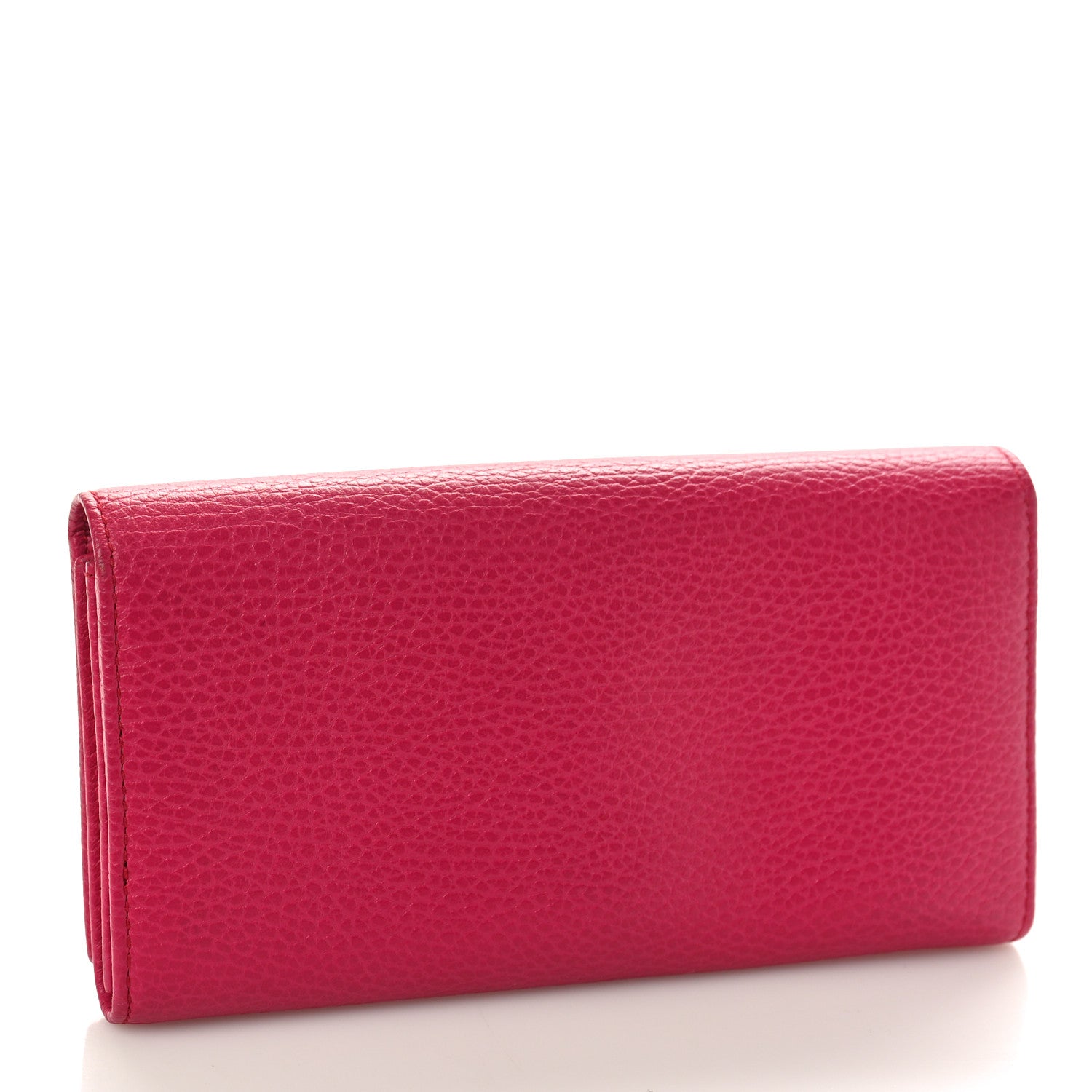 Gucci Pebbled Calfskin Continental Wallet Pink 3 of 10