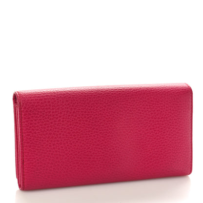 Gucci Pebbled Calfskin Continental Wallet Pink 3 of 10