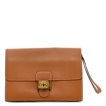 Hermes Chamonix Jet Clutch Natural 1 of 8