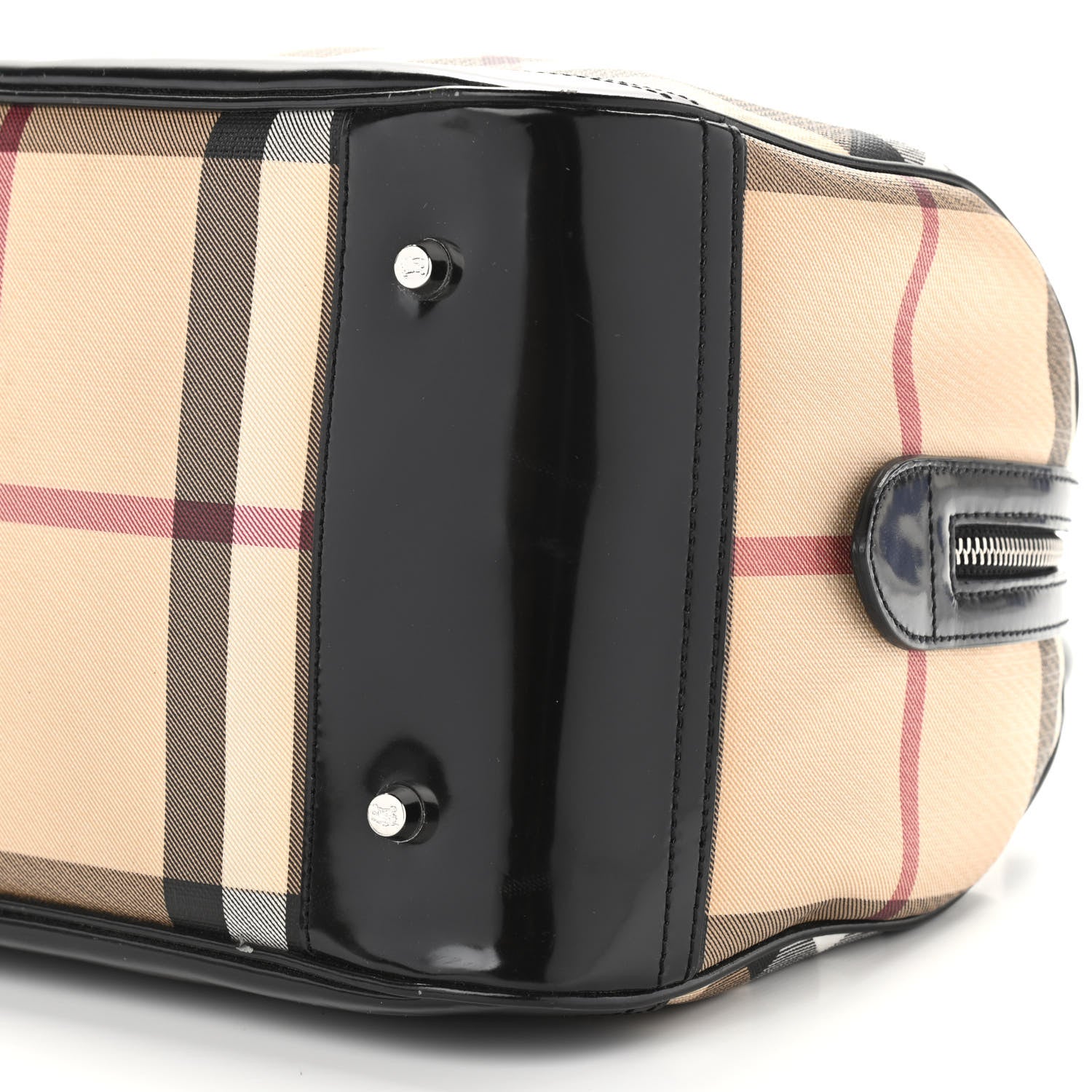 Burberry Nova Check Bowling Bag Black 8 of 10