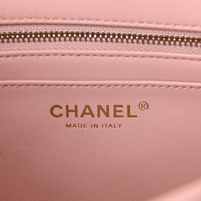 Chanel Lambskin Quilted Small Sweet Camellia Flap Light Pink 6 of 10