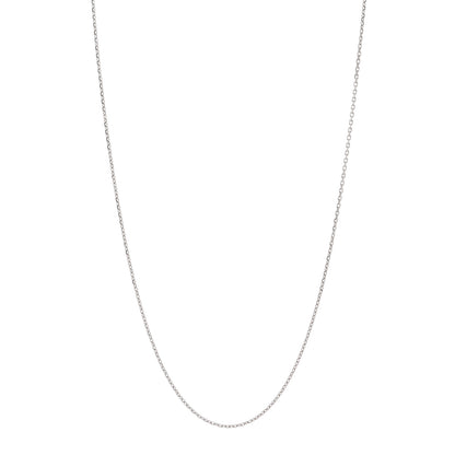 Van Cleef & Arpels 18K White Gold Trace Chain Necklace 1 of 5
