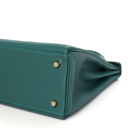 Hermes Togo Kelly Retourne 32 Malachite 10 of 11