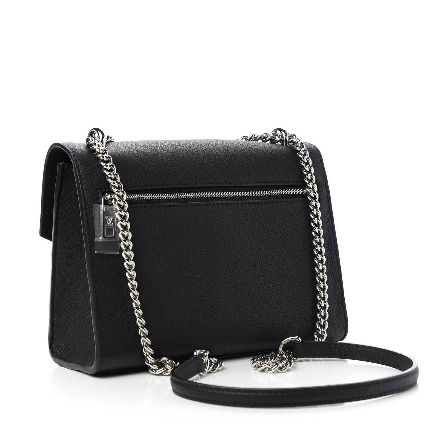 Soft Calfskin My Lockme Chain Bag BB Black