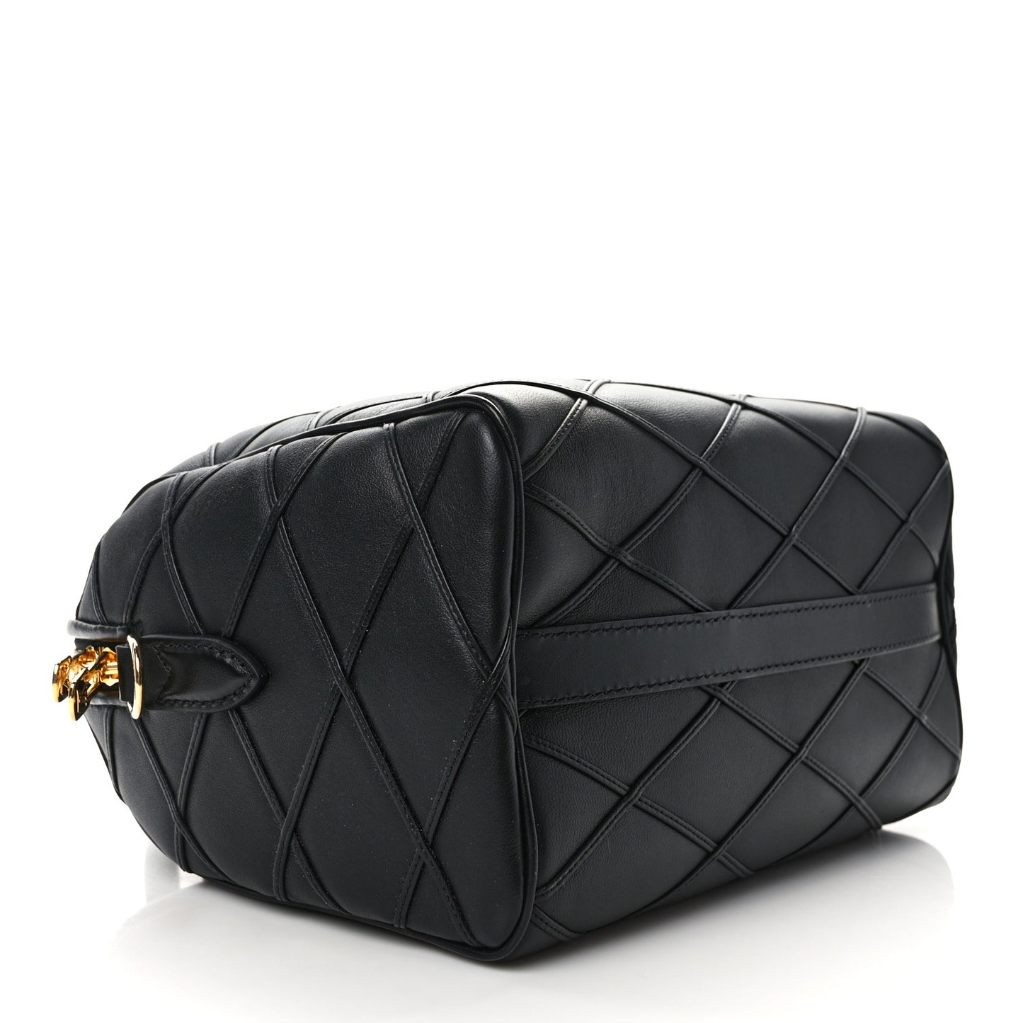 Lambskin Malletage Speedy Bandouliere 25 Black