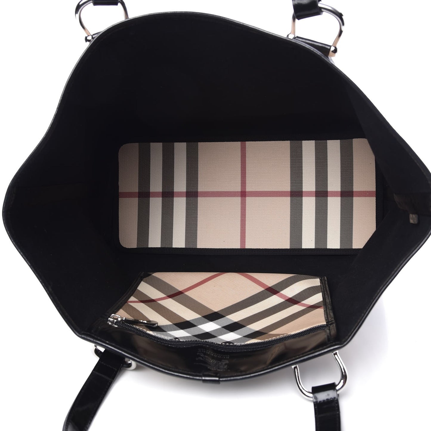 Nova Check Large Nickie Tote Black