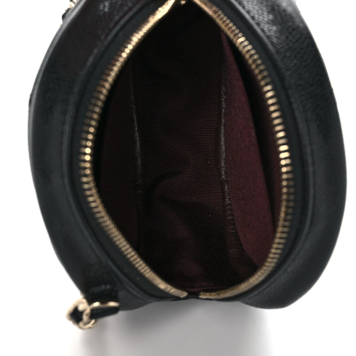 Chanel Caviar Quilted Round Clutch With Chain Black 5 of 11