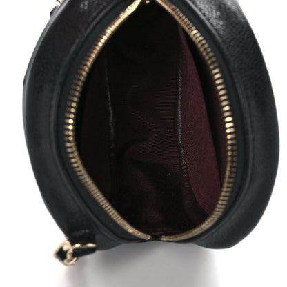 Chanel Caviar Quilted Round Clutch With Chain Black 5 of 11
