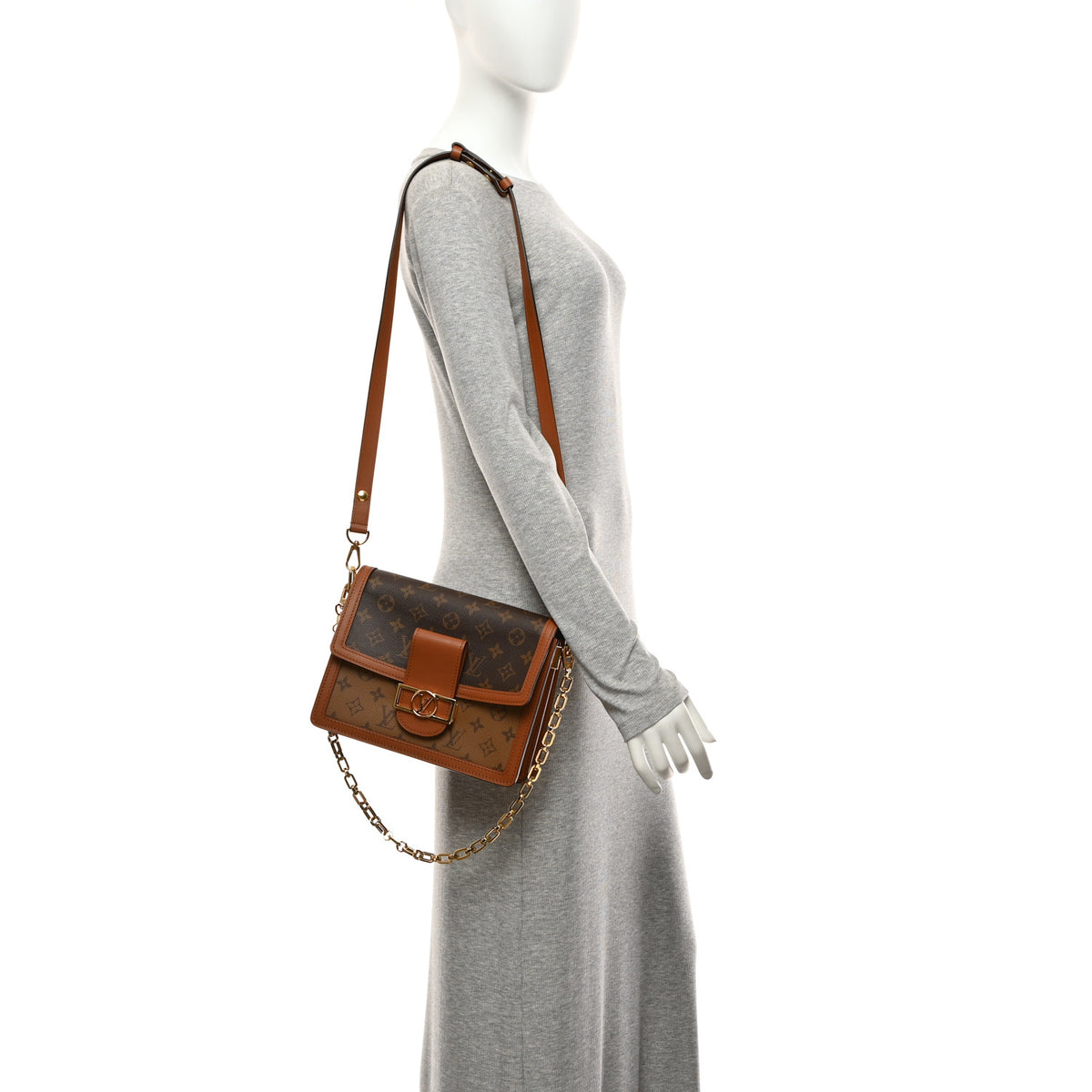 Louis Vuitton Reverse Monogram Dauphine MM 2 of 9