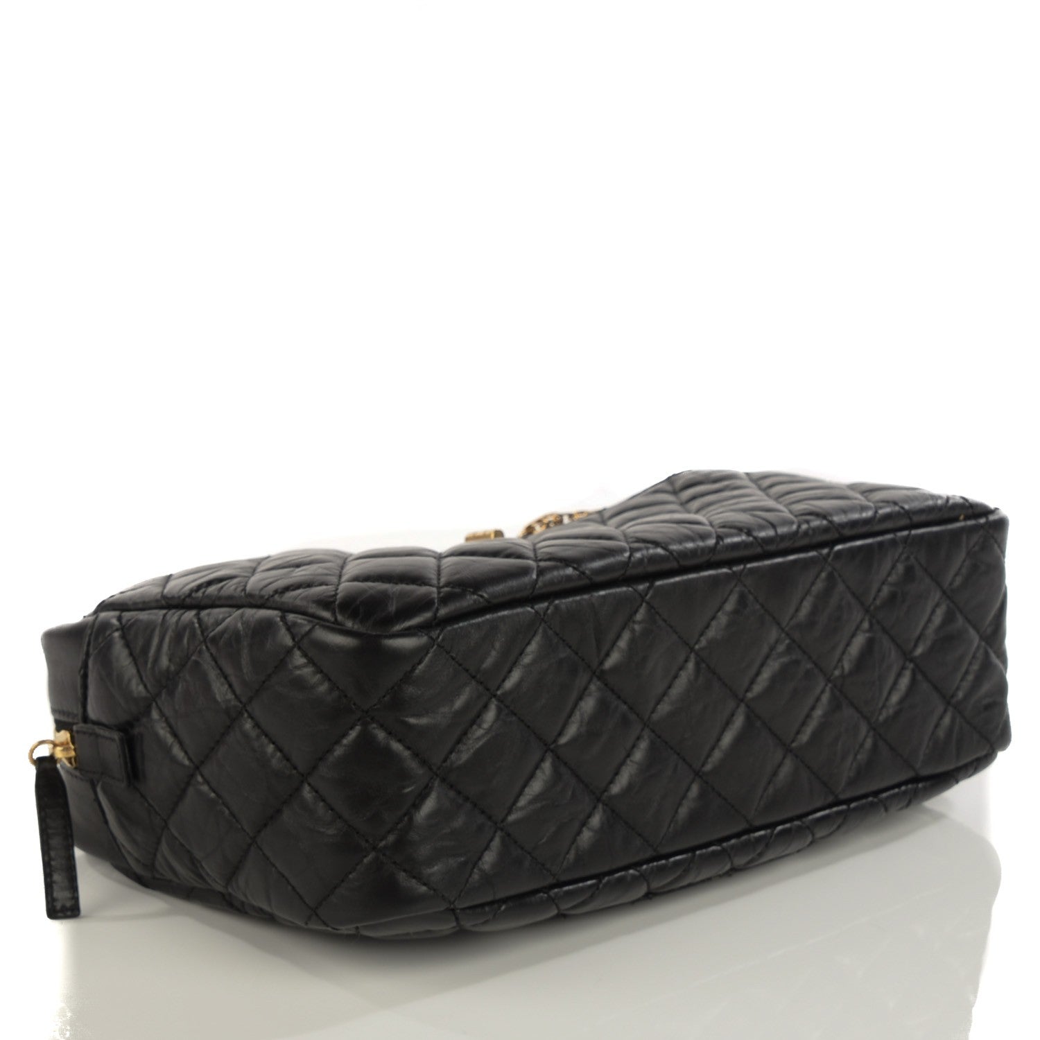 Chanel Aged Calfskin Quilted Medium Reissue Camera Case Black 4 of 8