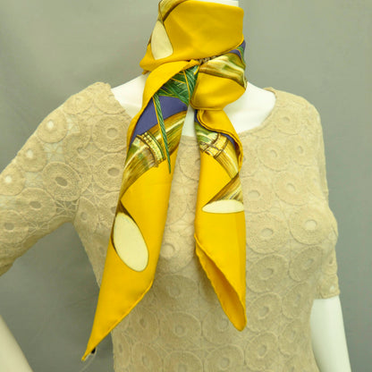 Hermes Silk Jardin Creole Scarf 90 2 of 10