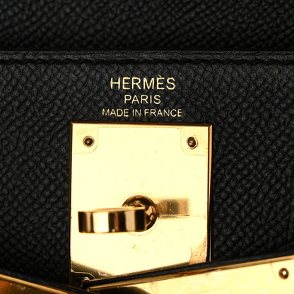Hermes Epsom Kelly Sellier 28 Black 6 of 15