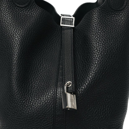 Hermes Taurillon Clemence Picotin Lock 22 MM Black 8 of 10