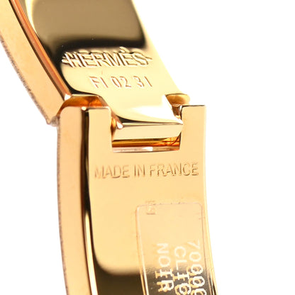 Hermes Enamel Narrow Clic Clac H Bracelet PM Black 4 of 4