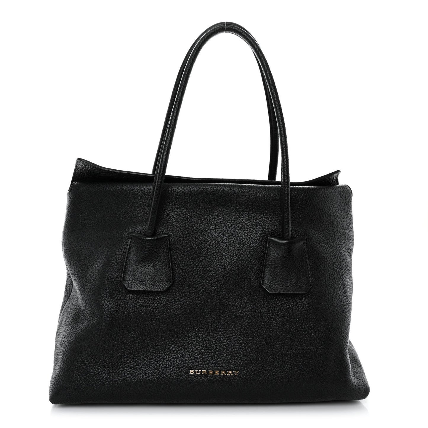 London Grainy Calfskin Medium Baynard Tote Black