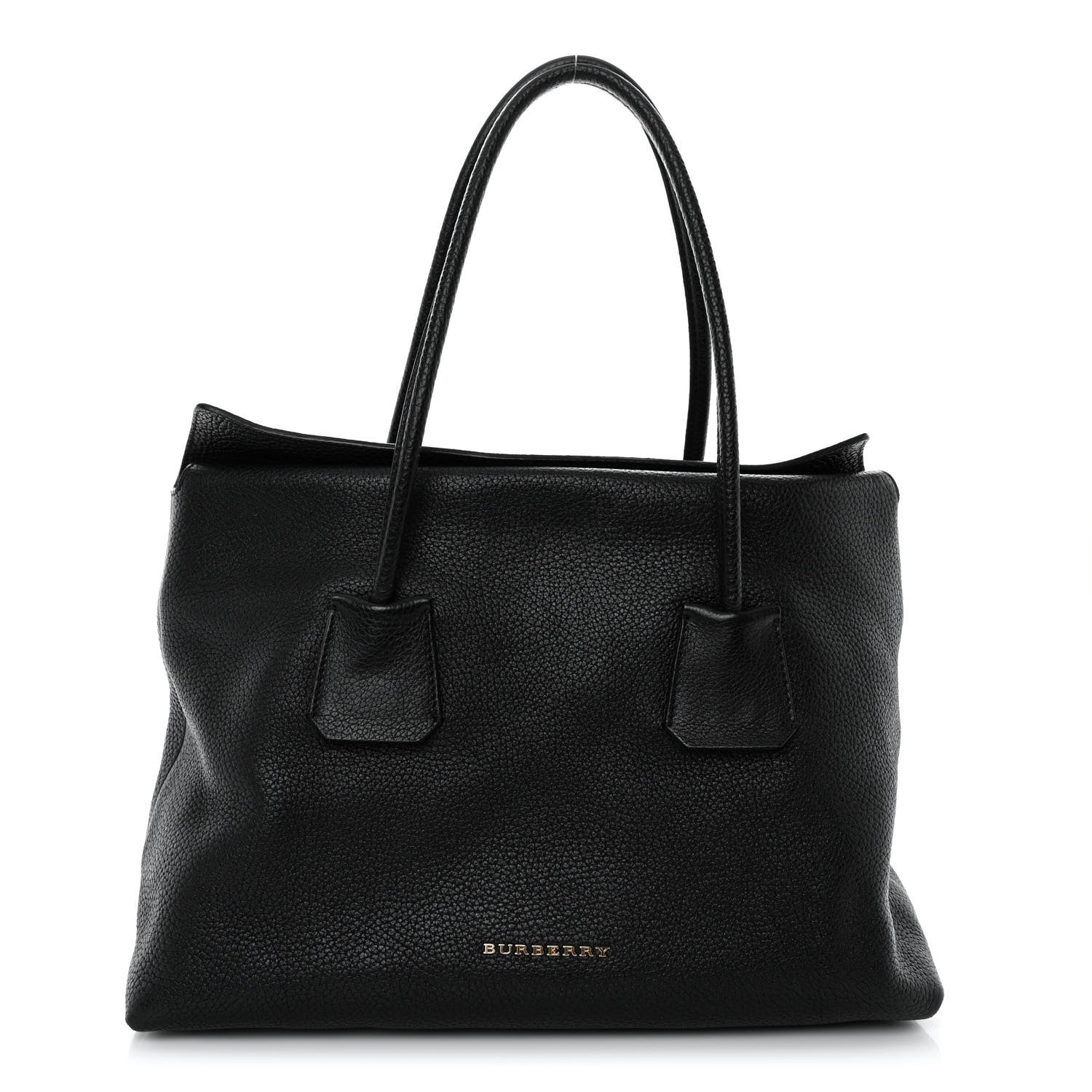 Burberry London Grainy Calfskin Medium Baynard Tote Black 1 of 12