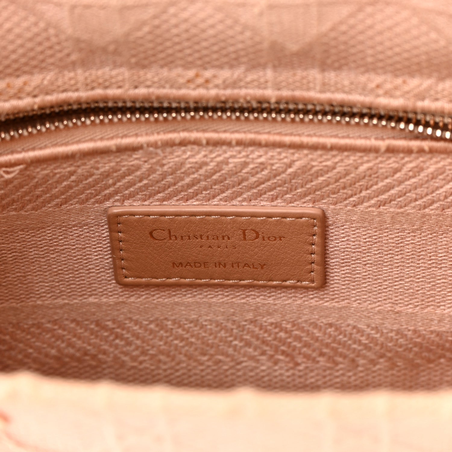 Christian Dior Canvas Embroidered Cannage Medium Lady D-Lite Pink 6 of 22