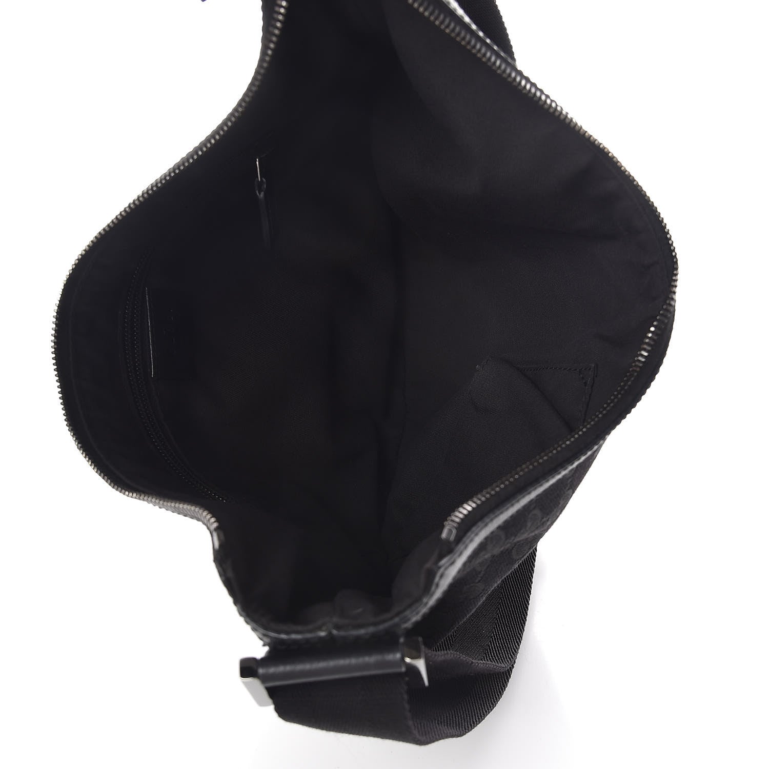 Gucci Monogram Medium Half Moon Hobo Black 5 of 8