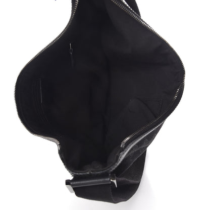 Gucci Monogram Medium Half Moon Hobo Black 5 of 8