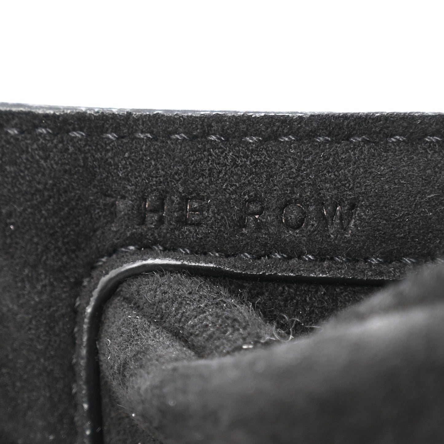 Suede Small Slouchy Banana Bag Black