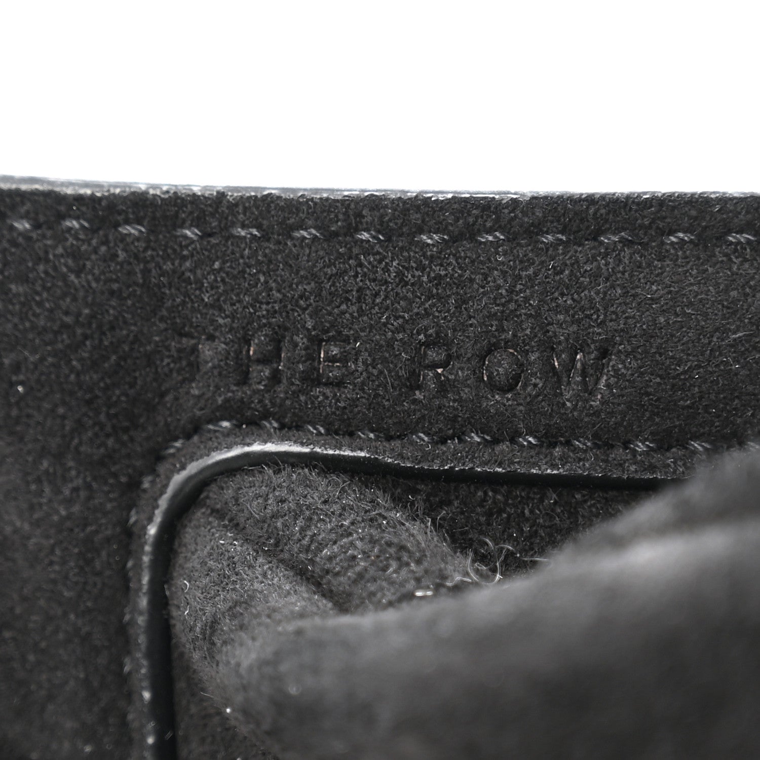 The Row Suede Small Slouchy Banana Bag Black 6 of 11