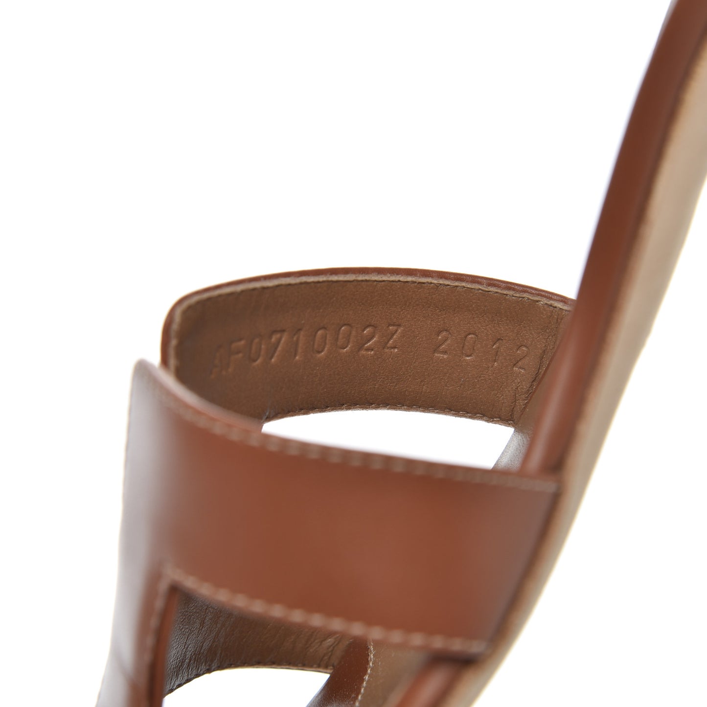 Calfskin Oasis Sandals 37.5 Gold