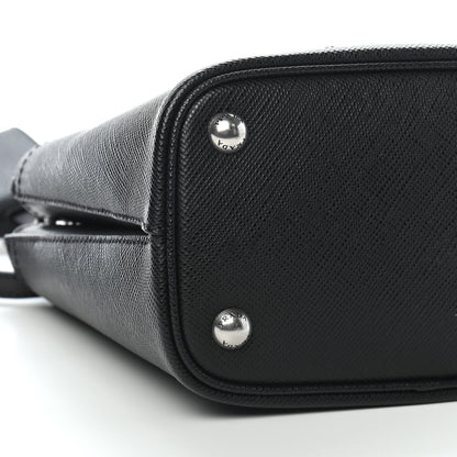 Prada Saffiano Smalto Small Panier Bucket Bag Black 6 of 7