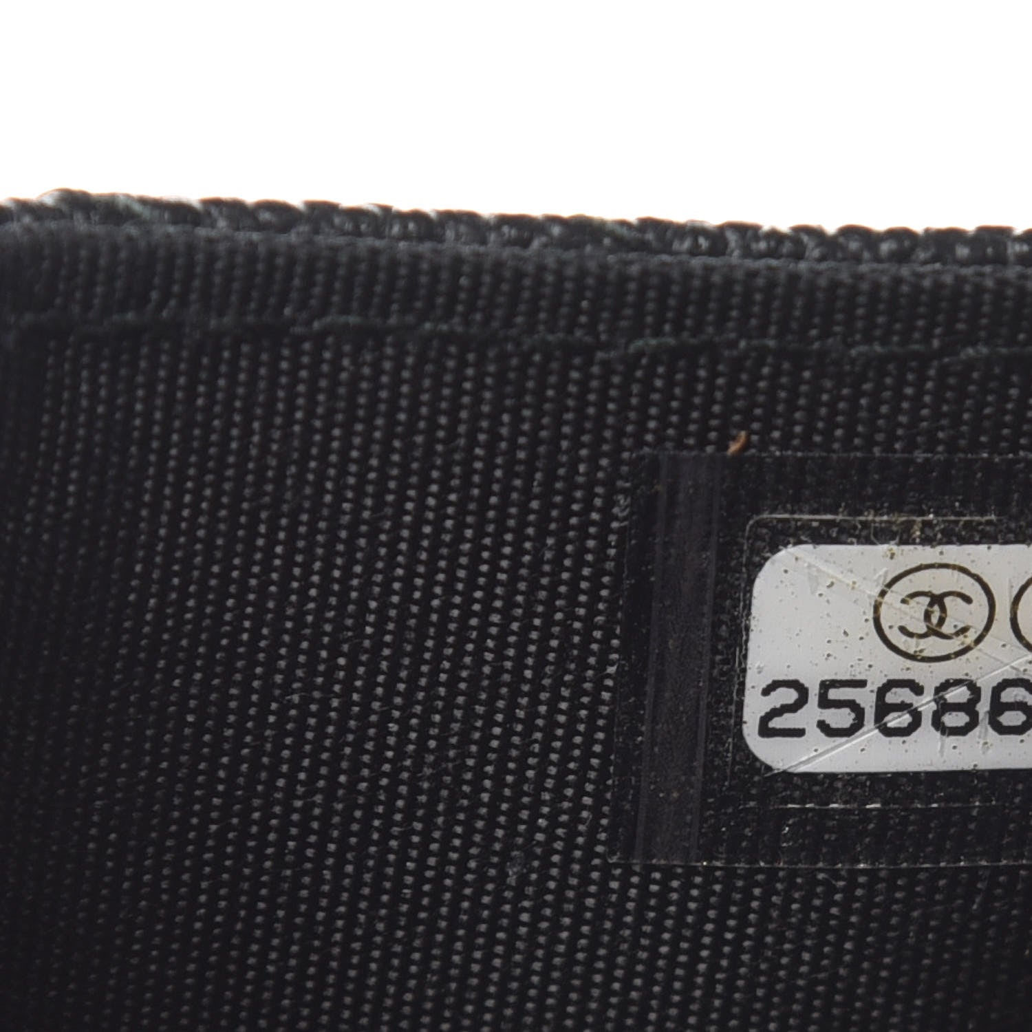 Chanel Caviar Chevron Quilted Boy Card Holder Wallet Black 8 of 8
