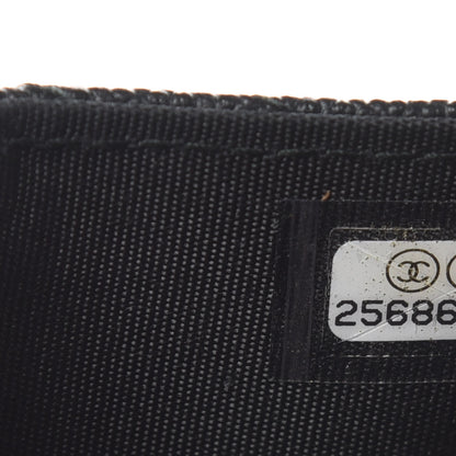 Chanel Caviar Chevron Quilted Boy Card Holder Wallet Black 8 of 8