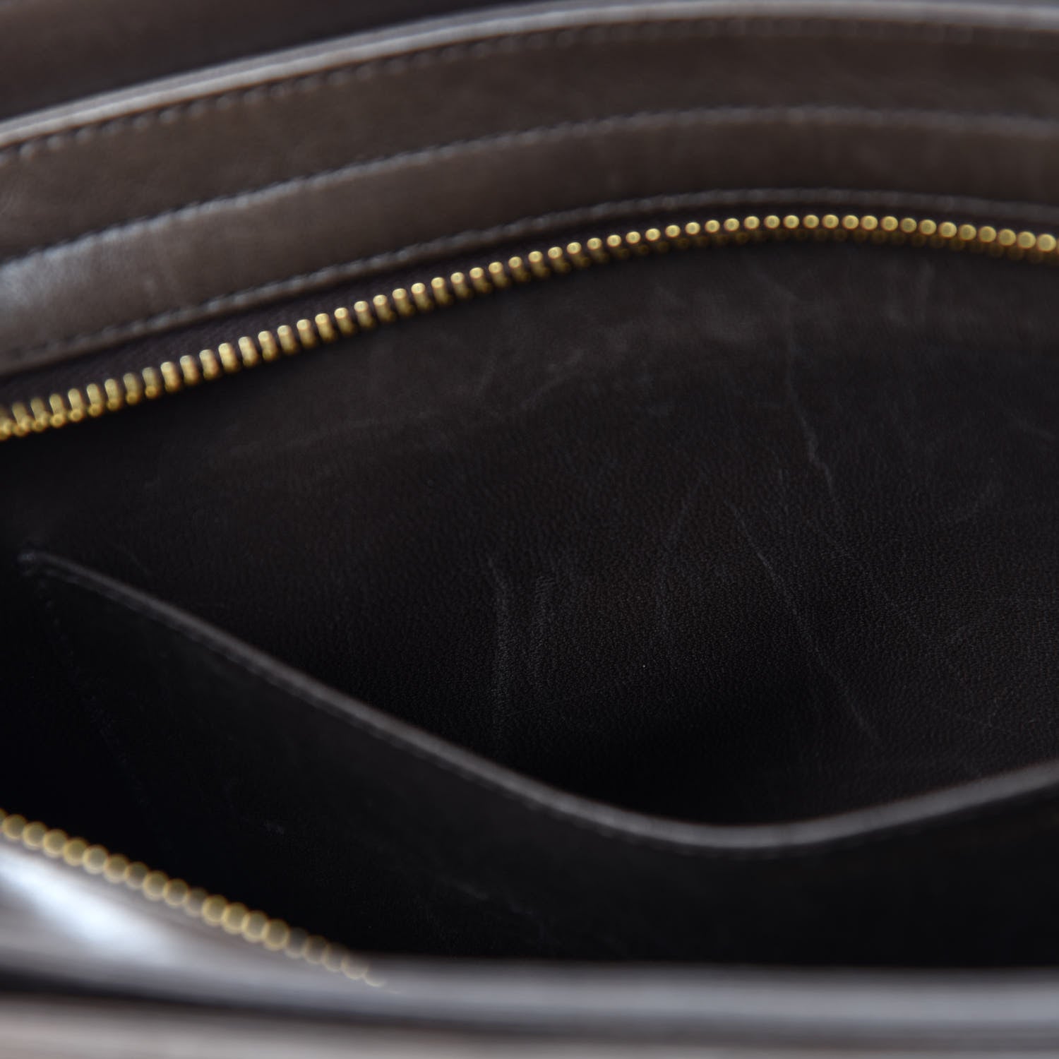 Chanel Lambskin Quilted Shopping Tote Dark Brown 11 of 15
