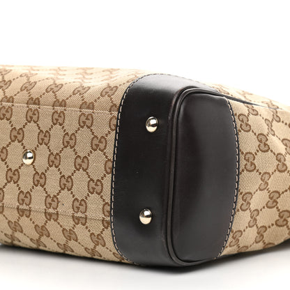 Gucci Monogram Web Medium Mayfair Tote Dark Brown 10 of 12