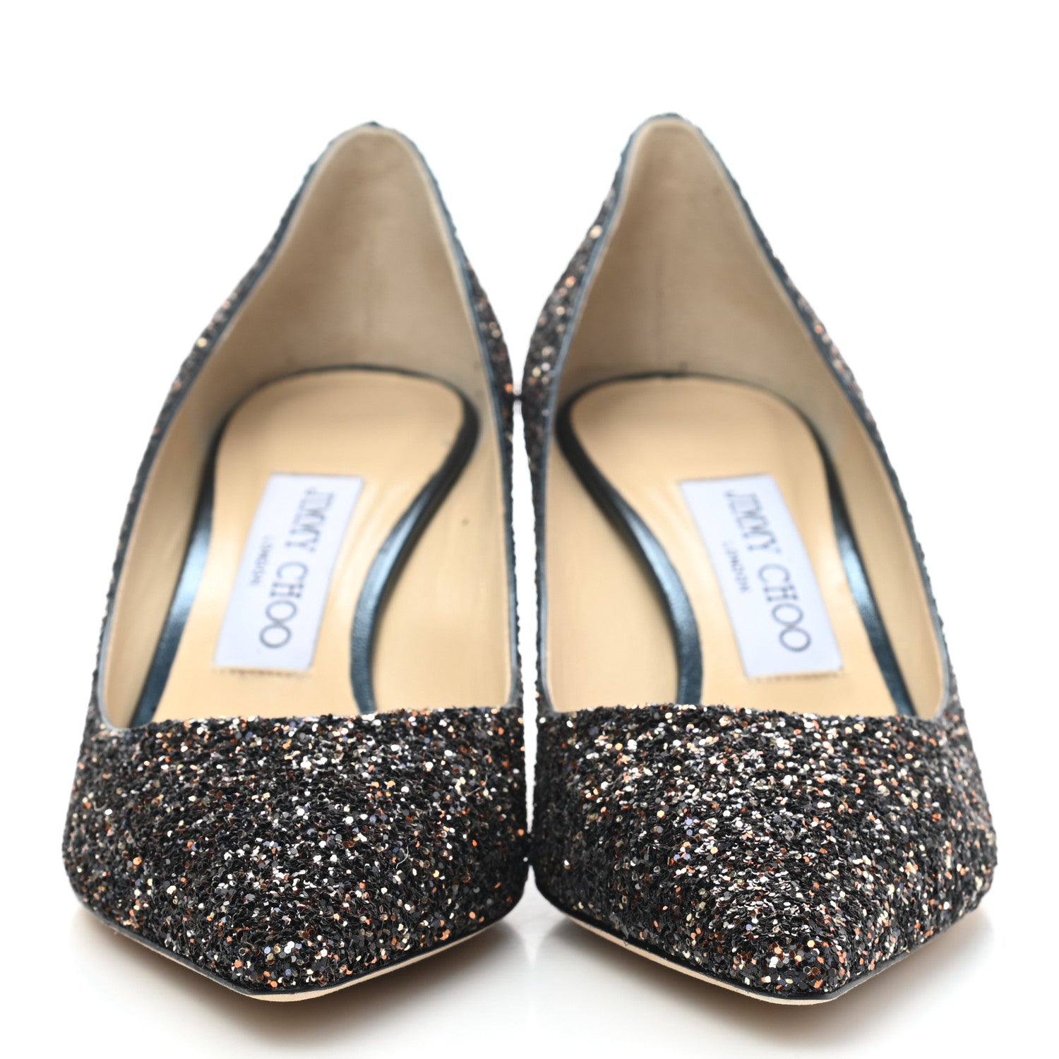 Jimmy Choo Glitter Pointy Toe Romy 60 Pumps 36.5 Amethyst Mix 2 of 7