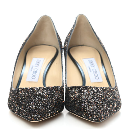 Jimmy Choo Glitter Pointy Toe Romy 60 Pumps 36.5 Amethyst Mix 2 of 7