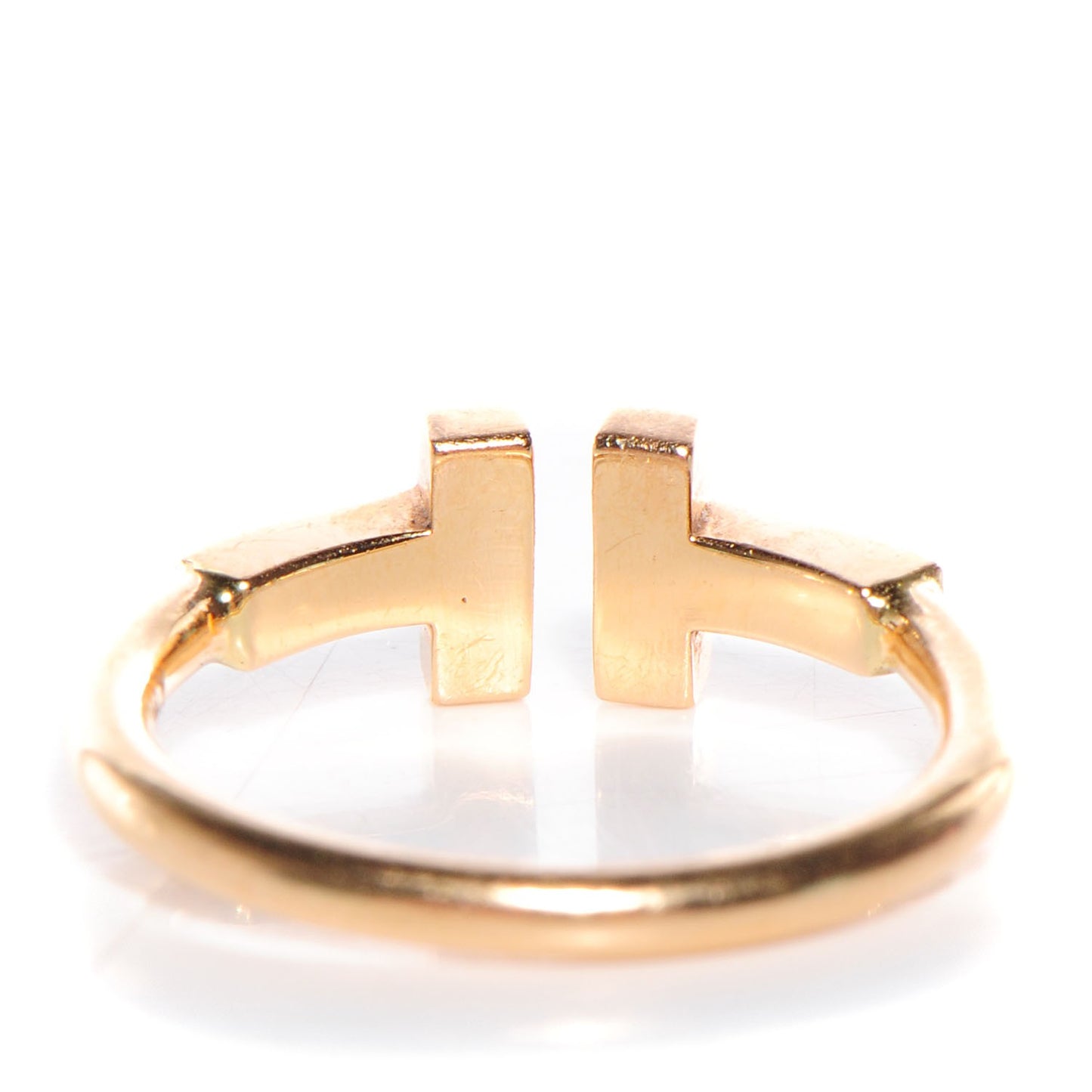 18K Yellow Gold T Wire Ring 4