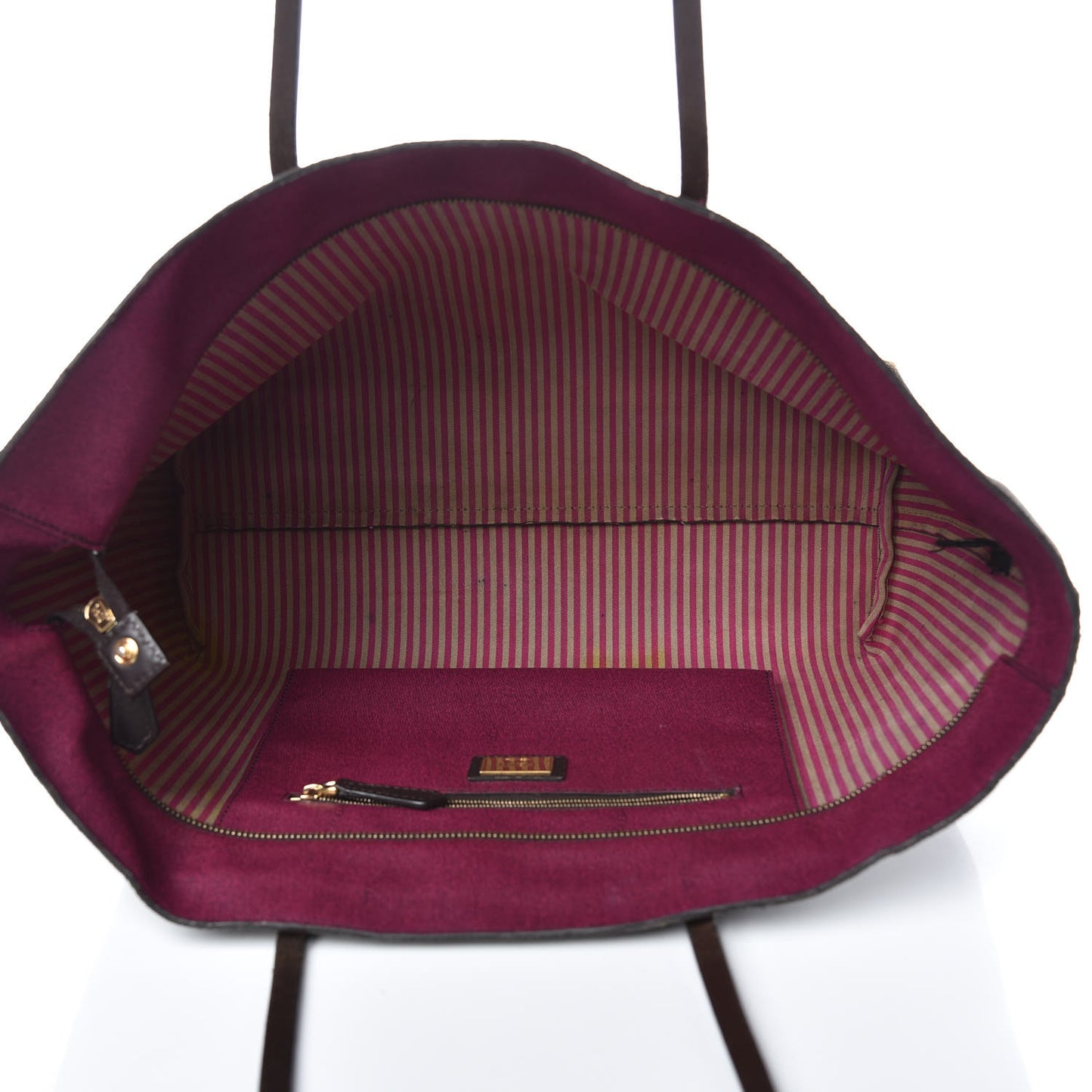 Zucca Spalmati Medium Roll Tote Tobacco Fuxia