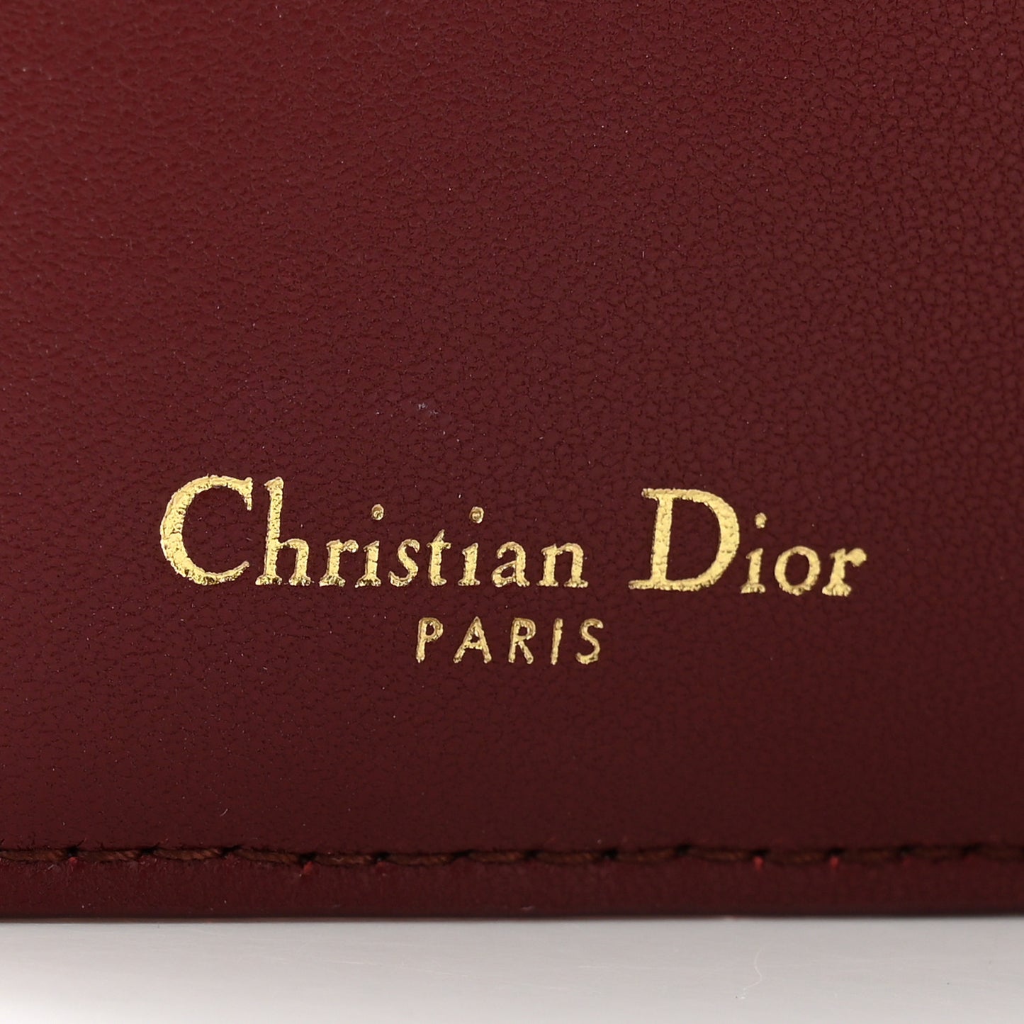 Grained Calfskin Supple Cannage Caro Dahlia Wallet Red