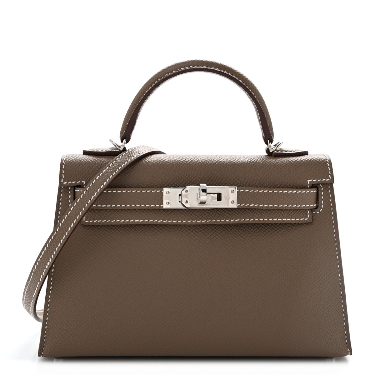 Hermes Epsom Mini Kelly Sellier 20 Etoupe 1 of 14