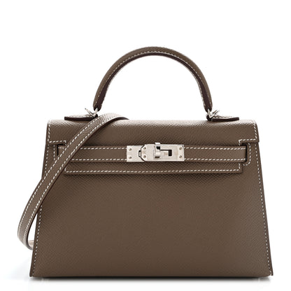 Hermes Epsom Mini Kelly Sellier 20 Etoupe 1 of 14