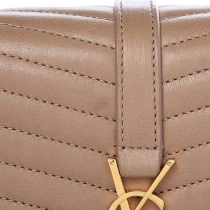 Saint Laurent Lambskin Matelasse Chevron Monogram Small Sulpice Bag Sable Beige 9 of 13