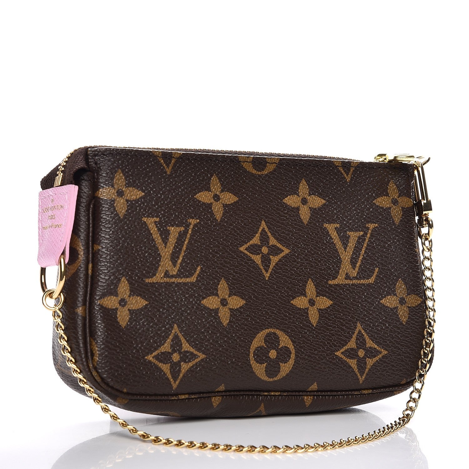 Louis Vuitton Monogram 2016 Christmas Animation Mini Pochette Accessories Rose Ballerine 3 of 8