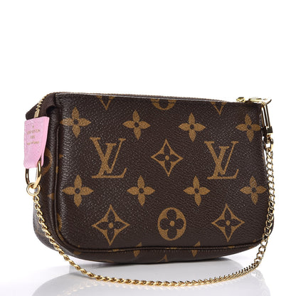 Louis Vuitton Monogram 2016 Christmas Animation Mini Pochette Accessories Rose Ballerine 3 of 8