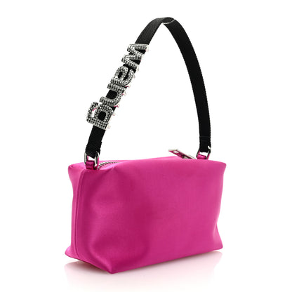 Alexander Wang Satin Crystal Heiress Pouch Lipstick Pink 3 of 9